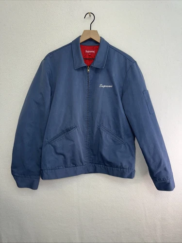 Veste de travail Supreme X PlayBoy FW16 bleu ciel taille M logo Kermit