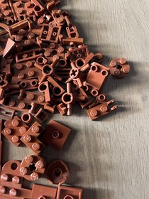 LEGO Reddish Brown Specialty Bulk Lot Modified Parts 350pc MOC