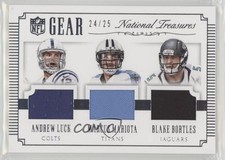 2015 National Treasures NFL Gear Trios 24/25 Andrew Luck Marcus Mariota h3a