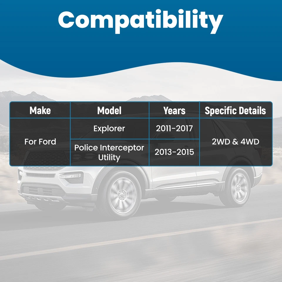 Juego de 12 barras estabilizadoras de varilla de amarre rótula brazos de control delanteros para Ford Explorer 2011-17 Foto 2 de 4