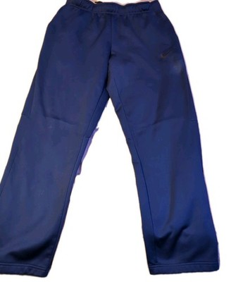 Nike Basic Dri-fit Blue Athletic Pants Size Medium Unisex Slash Pockets 