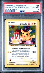 Birthday Pikachu #24 Black Star Promo WOTC Holo