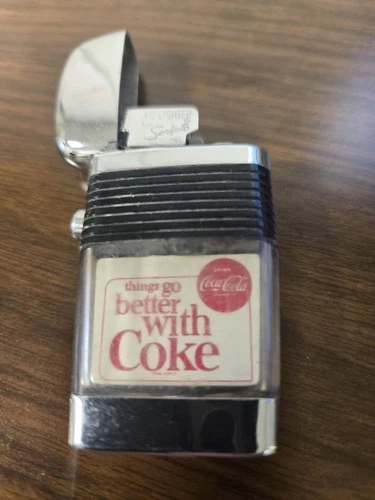 Rare Vintage Original 1960s Scripto Coca-Cola Coke Soda  Lighter Excellent