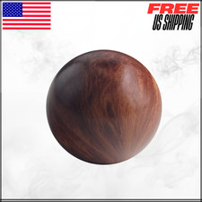 Wooden Universal Manual Aluminum Weighted Gear Shift Knob M10x1.5 M12x1.25 1pc