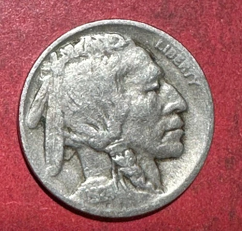 1924D US Buffalo Nickel! "Denver" Mint! FINE! Old US Coin!