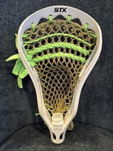 Used STX 12” White Lacrosse Head Strung Green Mesh GUC