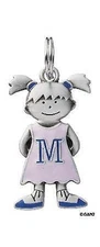 Girl Child Shaped Initial Charms Letters M thru W by ganz