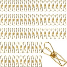 100 Pcs Paper Clips Metal Wire Hollow Out Clips Multi Purpose Utility Clips I...
