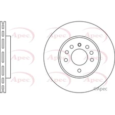 Apec Front Brake Disc DSK578 - OE High Quality Precision Engineered Part