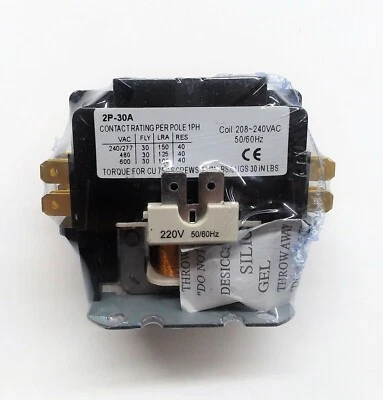 NOVA COMPANIES Contactor Relay ETS Sunvision Sunquest Tanning Replace 10070 240V COIL 2P 30A