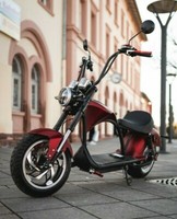 Elektro Roller Coco Bike E-Chopper Mit StraßEnzulassung Bis Zu 50 Km/H In Rot
