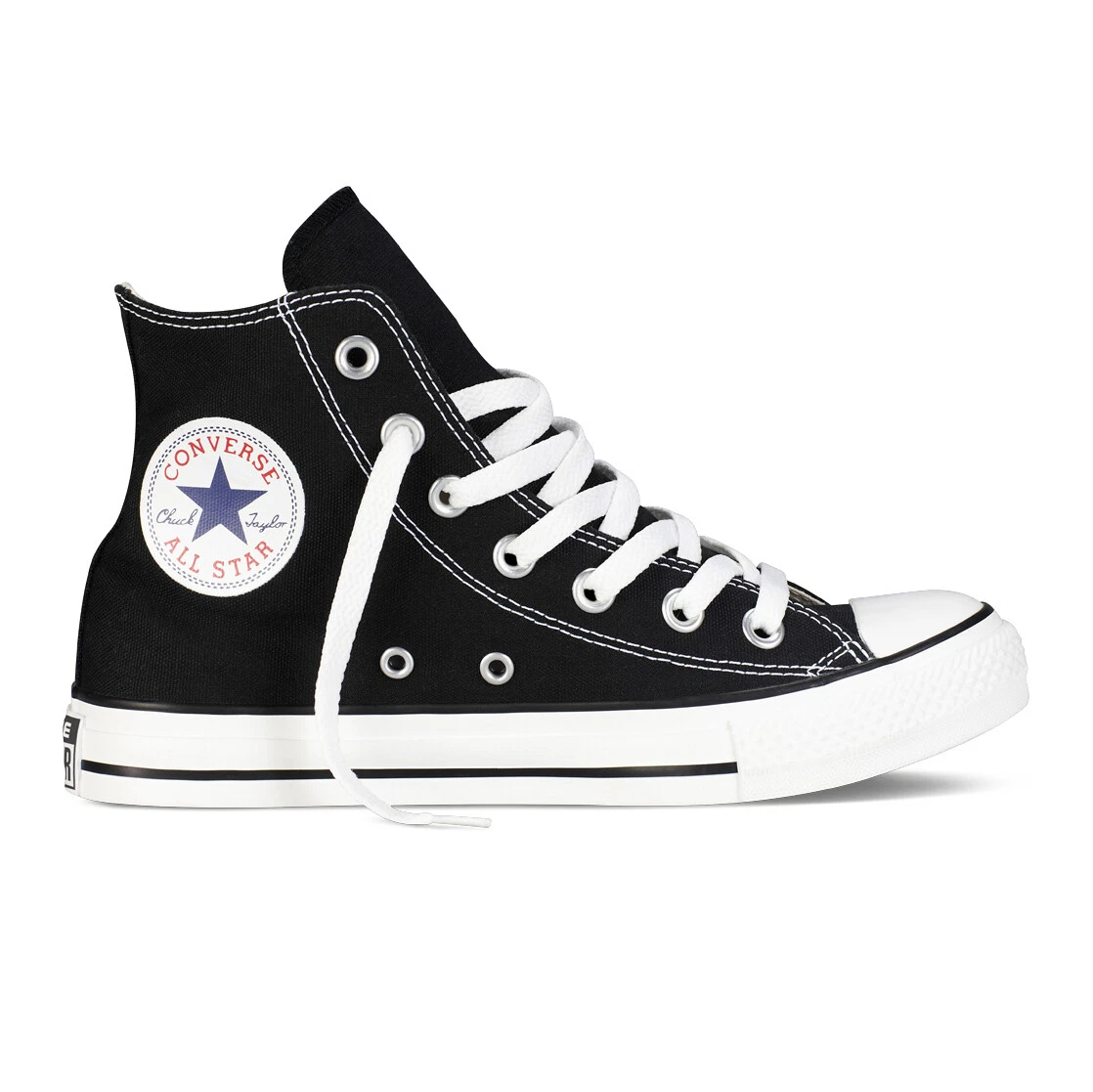 Converse nere outlet alte pelle uomo