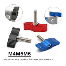 M4M5M6M8 Thumb Screw Double Wing Knob Head Hand Grip Bolt Aluminum Stainless