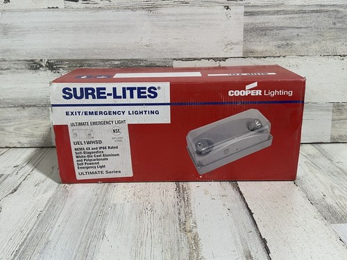 COOPER UEL1WHSD Sure-Lites Exit/Emergency lighting IP66 Rated Nema 4 ...
