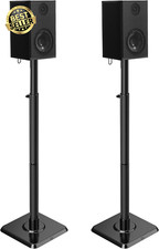 Adjustable Speaker Stands – Set of 2 for Satellite & Bookshelf Speakers, 11lbs C