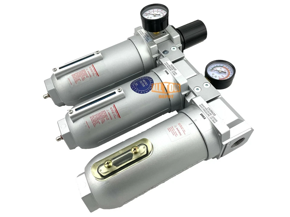 1" SUPER DUTY INDUSTRIAL GRADE FILTER REGULATOR COALESCING DESICCANT DRYER SYS - Image 3 of 4