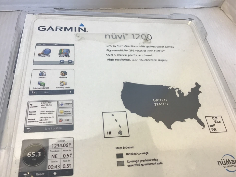 NEW Garmin nuvi 1200 Automotive GPS Navigation Retro New Sealed (2008) Model - Image 2 of 4