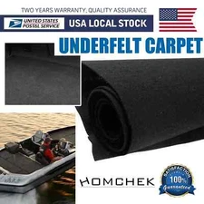 Black 80"x40" Marine Carpet Marine Grade Carpet for Boats for Outdoor Deck Patio
