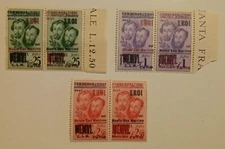 C.L.N. CUVIO EMISSIONI LOCALI GIORNATA DEGLI EROI IN COPPIA SERIE COMPLETA VEDI.