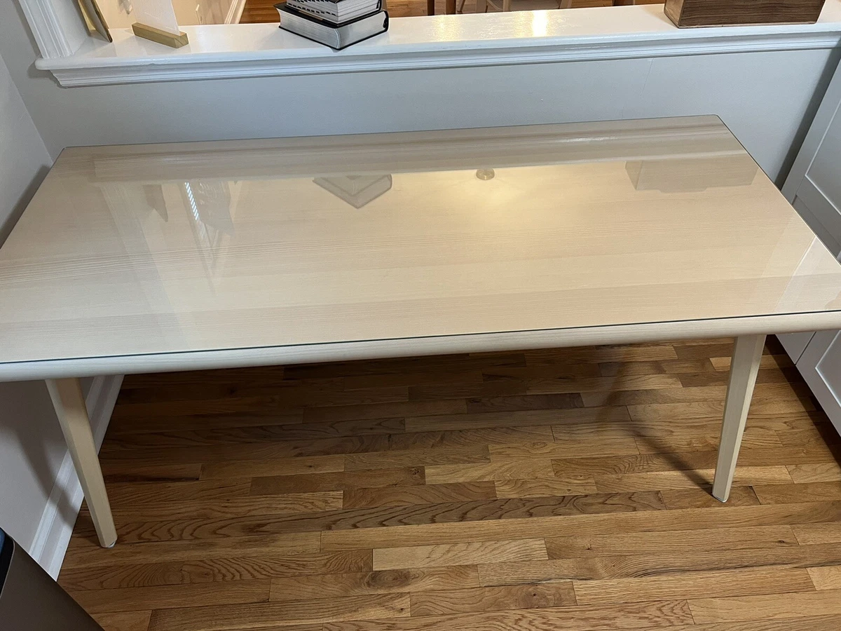 Virgil Abloh IKEA dining toom table With Custom Glass