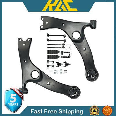 14pcs Front Lower Control Arms Ball Joint Sway Bar Kit For Toyota RAV4 2001-2005