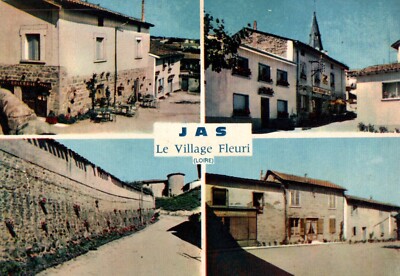 Postcard Jas Le Village Fleuri France