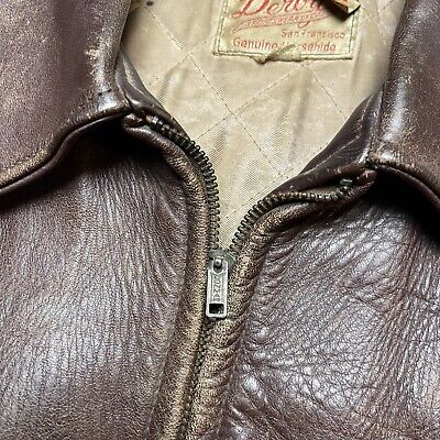 Vintage 60s Derby Sportswear Genuine Horsehide A-2 Leather Vintage 60s Derby Sportswear Genuine Horsehide A-2 Leather