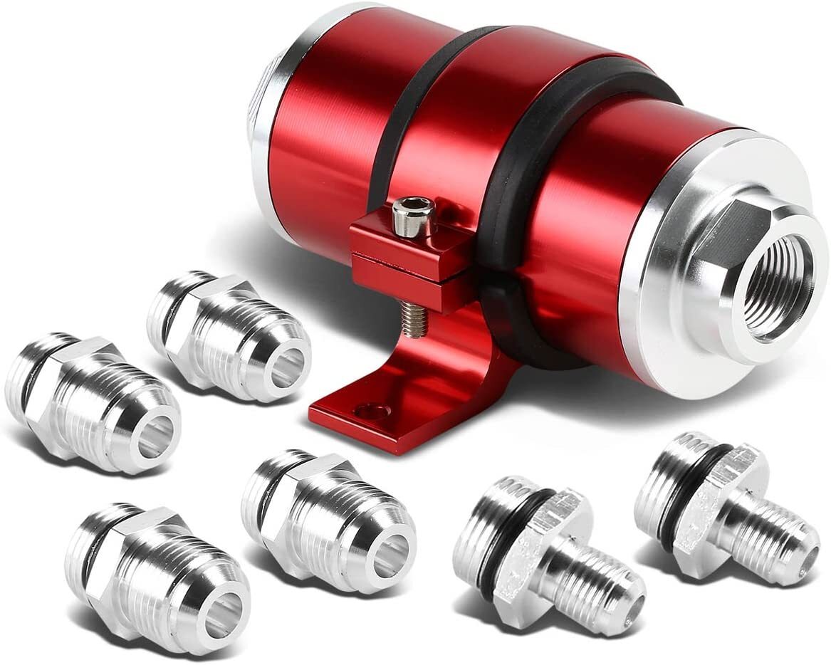 30 MCRON BLLET ALUMNUM NLNE FUEL/PETROL FLTER+BRACKET AN6/AN8/AN10 NEW | eBay