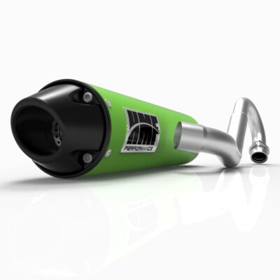HMF Performance Green Full System Exhaust Black Euro Cap Kawasaki KFX 450R