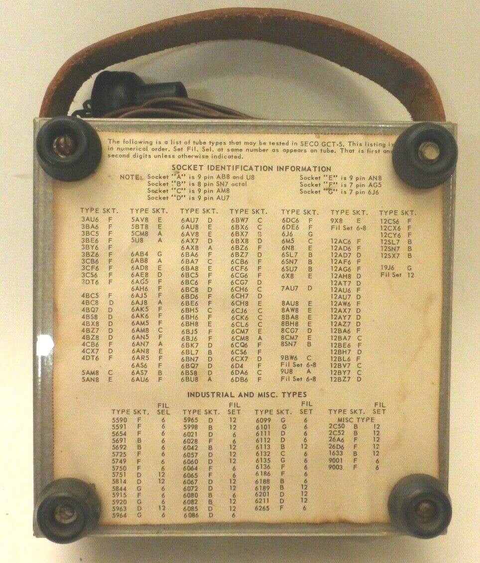 vintage SECO VT GRID CIRCUIT TESTER - Tested & Working vintage SECO VT GRID CIRCUIT TESTER - Tested & Working