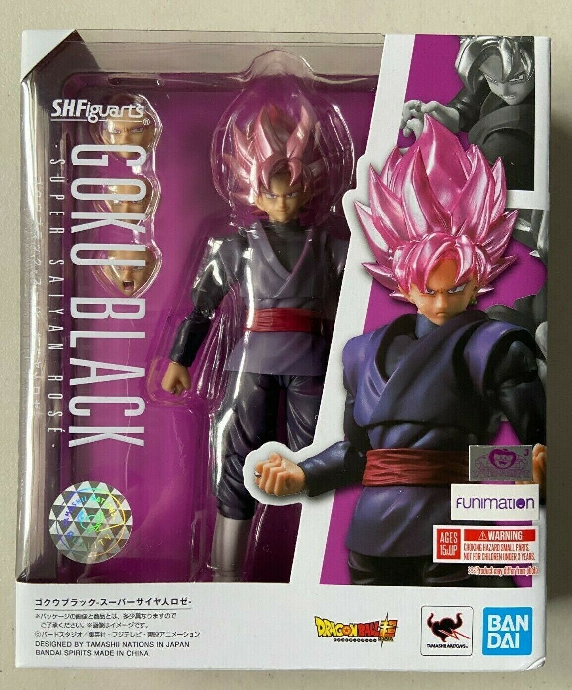 TAMASHII NATIONS Goku Black Super Saiyan Rose-, Bandai Spirits S.H.Figuarts  Action Figure