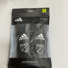 Adidas MLS Youth Soccer Sock Shin Guards - Small (Black) | Ages 3-5 | New Pkg