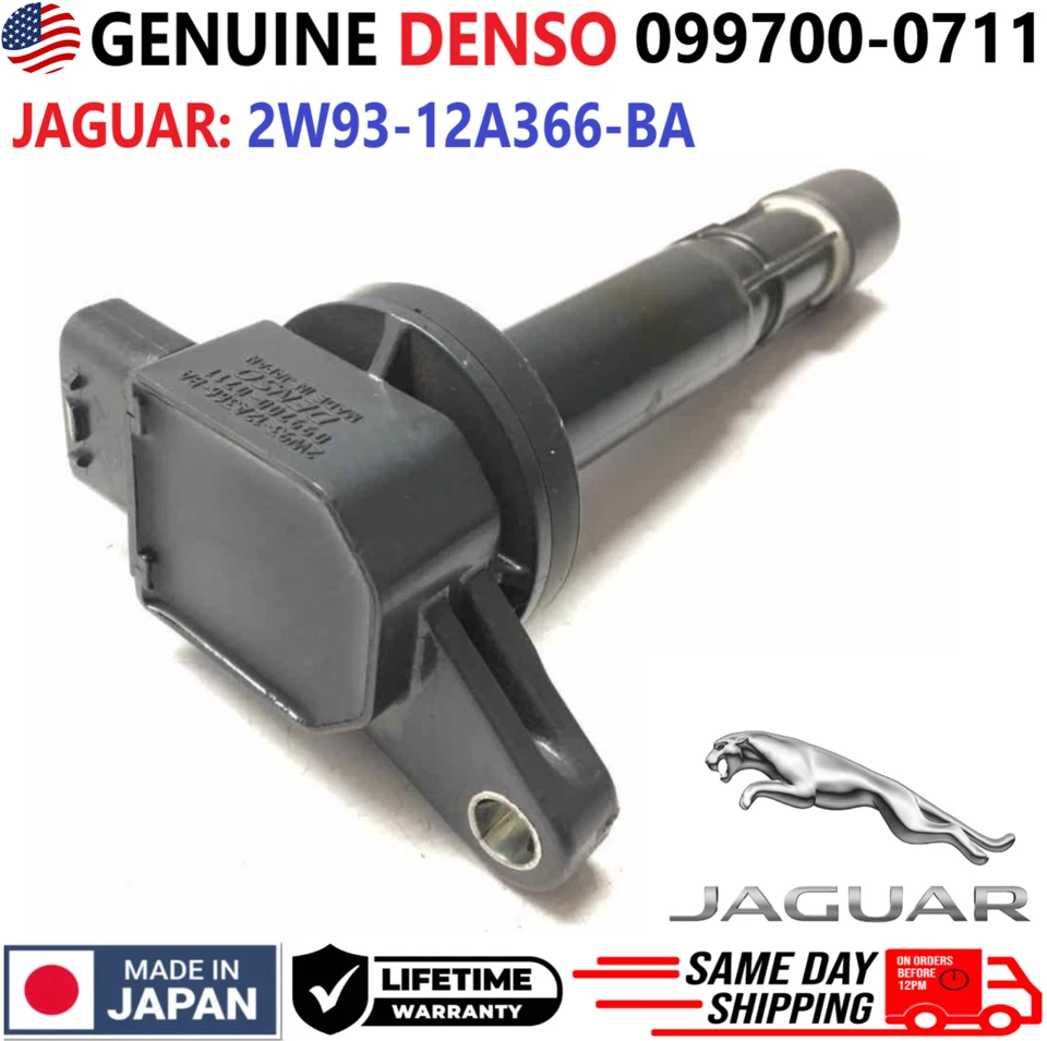 Bobina de encendido DENSO x1 genuina para Jaguar y Land Rover 2003-2010, 2W93-12A366-BA Foto 2 de 4