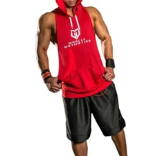 Men's Stringer Racerback Hoodie - Red