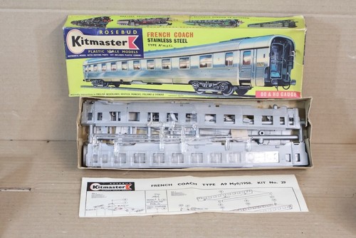 KITMASTER 29 SNCF FRENCH A9myfi STAINLESS STEEL EXPRESS COACH MODEL KIT ol
