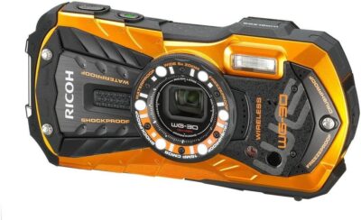 RICOH Waterproof Digital Camera RICOH WG-30W Frame Orange | eBay