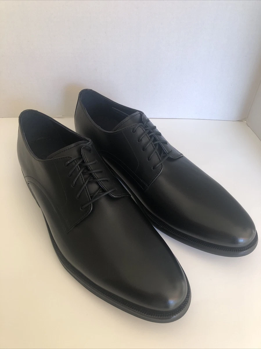 Cole Haan Stanton Black Leather Oxfords Non Slip Waterproof Men s Size 10.5