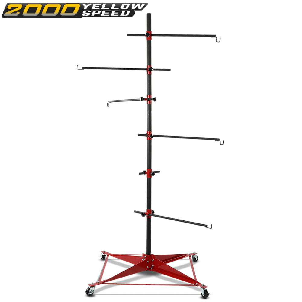 Auto Body Door Fender Panel Holder Tree Center Post Hang Paint Stand Adjustable