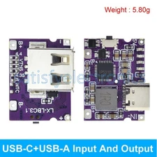 Type-C USB 5V 3A Charging Discharging Board Mobile Battery Charging Module Kit