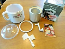 Nikkal Premier Donvier 1 Pint Ice Cream Maker Hand Crank No Ice,Salt,or Electric