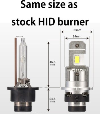 CARMATE BW903 LED Headlights Bulb D2S 6000K 10000lm Replacement of