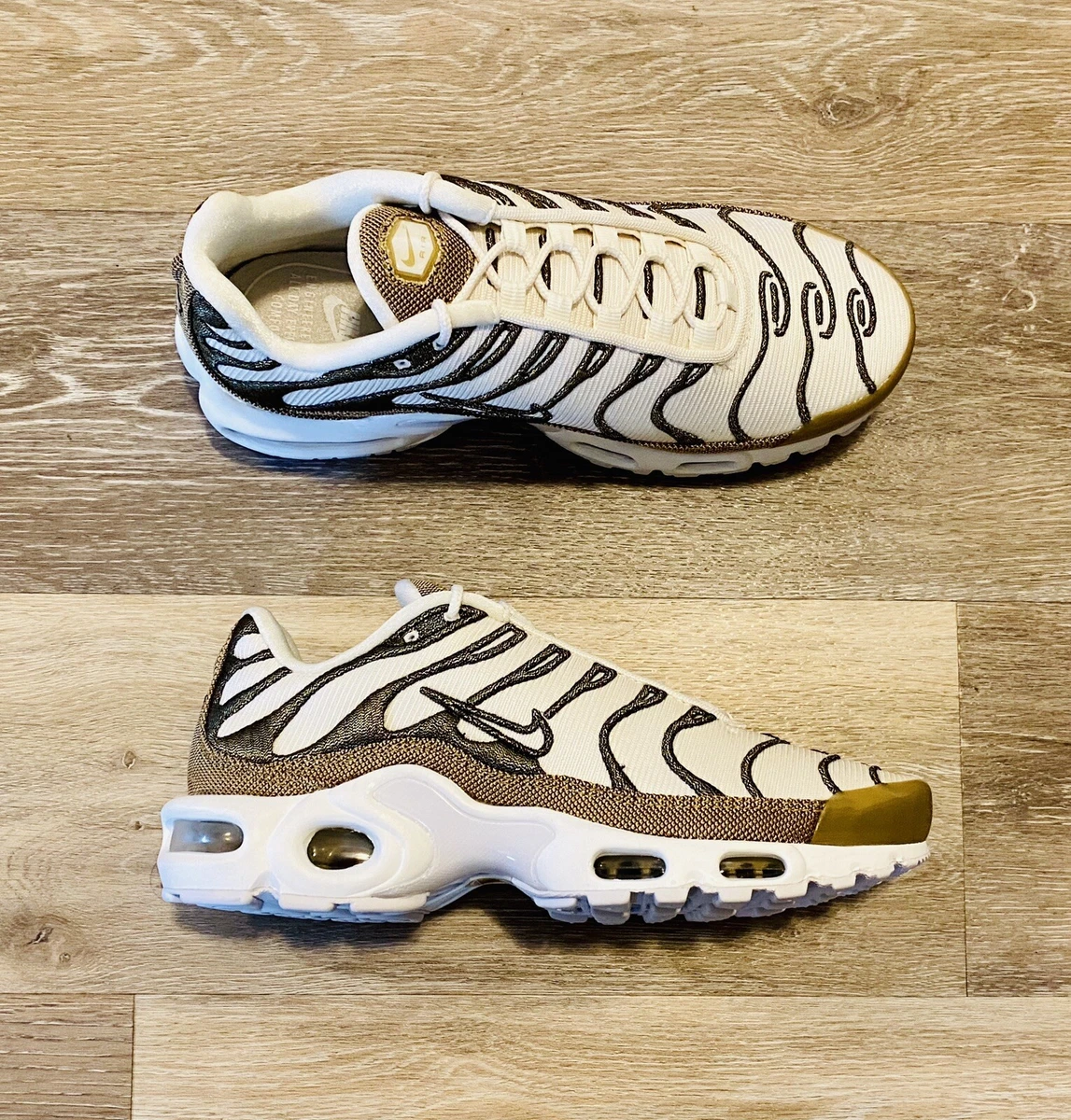 Nike Air Max Plus TN Tuned Ivory Gold 848891-101 Women&#039;s Size 6.5 | eBay