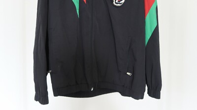 GUCCI sz US S Mens Oversize Nylon Panther Track Jacket w/ Web