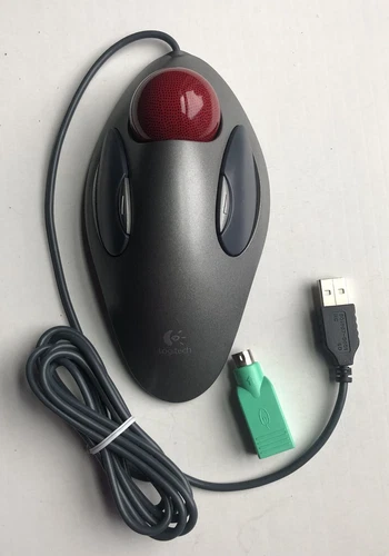 Logitech T-BC21 Trackman ORB Marble Trackball Wired USB Mouse 804377-0000 Video