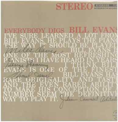 LP The Bill Evans Trio Everybody Digs Bill Evans JAPAN NEAR MINT Riverside R