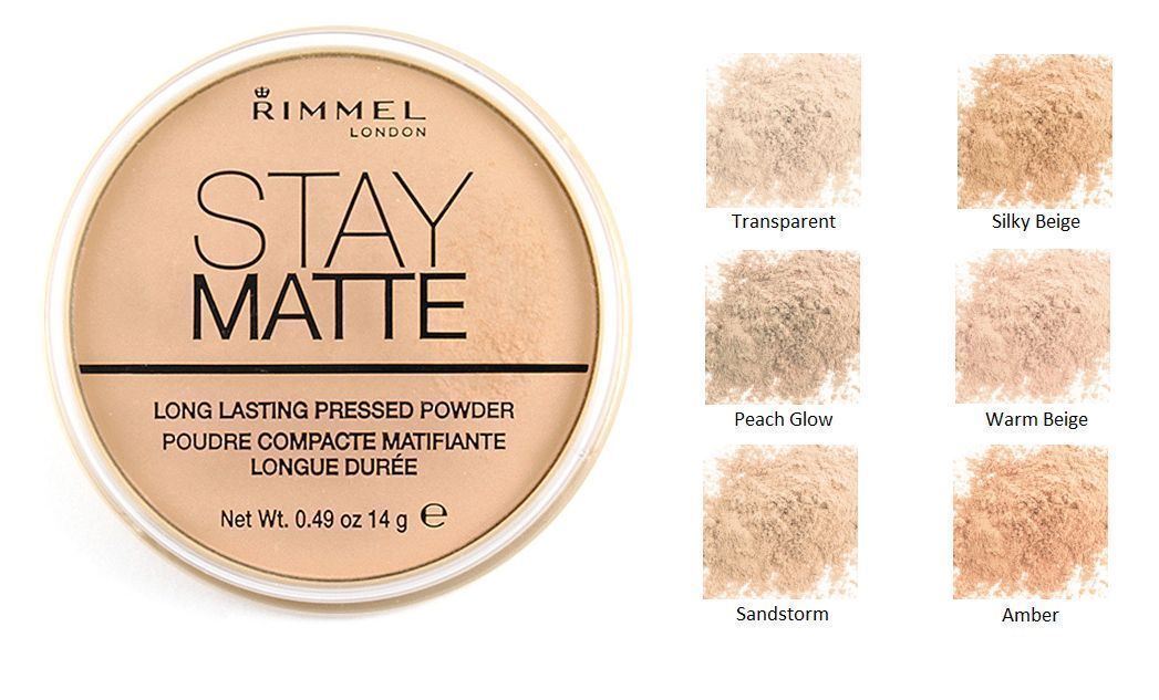 Rimmel Stay Matte Long Lasting Pressed Powder – 14g, SPF 20, Choose Your Shade