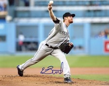 EDDIE BUTLER     COLORADO  ROCKIES     SIGNED AUTOGRAPHED 8X10  PHOTO HORIZONTAL