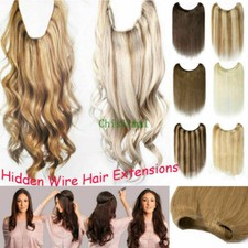 16-30 inches good Straight Remy Human Hair Hidden Invisible Wire Hair Extensions