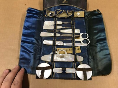Old Vintage La Cross 12-Piece Travel Manicure Set