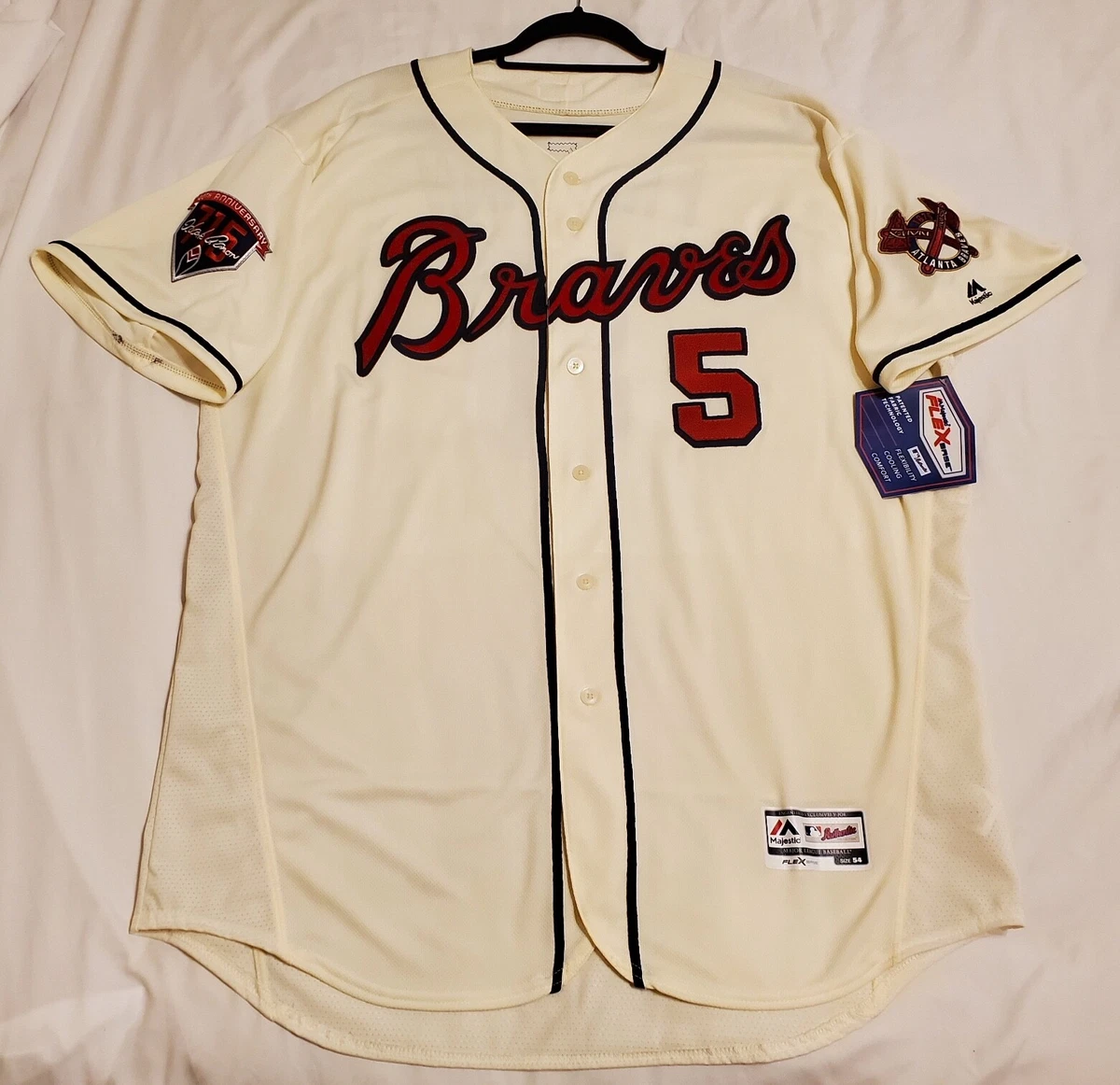 Men's Majestic Threads Freddie Freeman Gray Atlanta Braves Premium